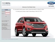 Tablet Screenshot of online.fordrental.co.uk